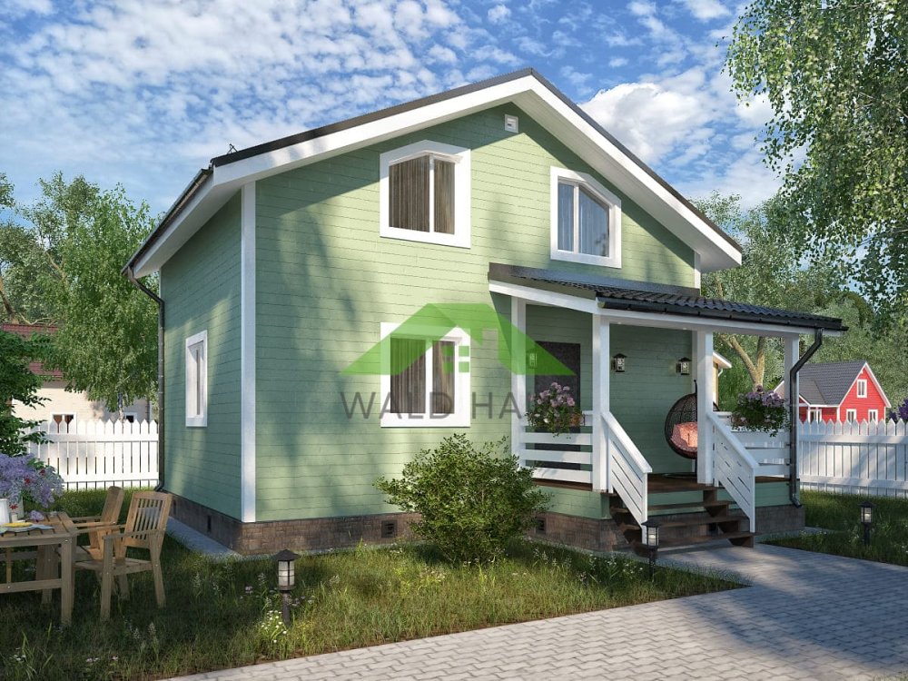 Дачный дом Загорье  - проект каркасного дачного дома 6,0х8,0