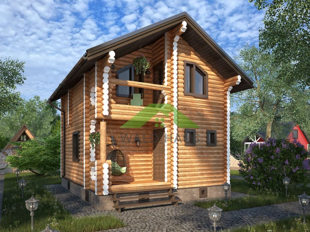 Дом из бревна Зенит - проект дома 5,4х6,5