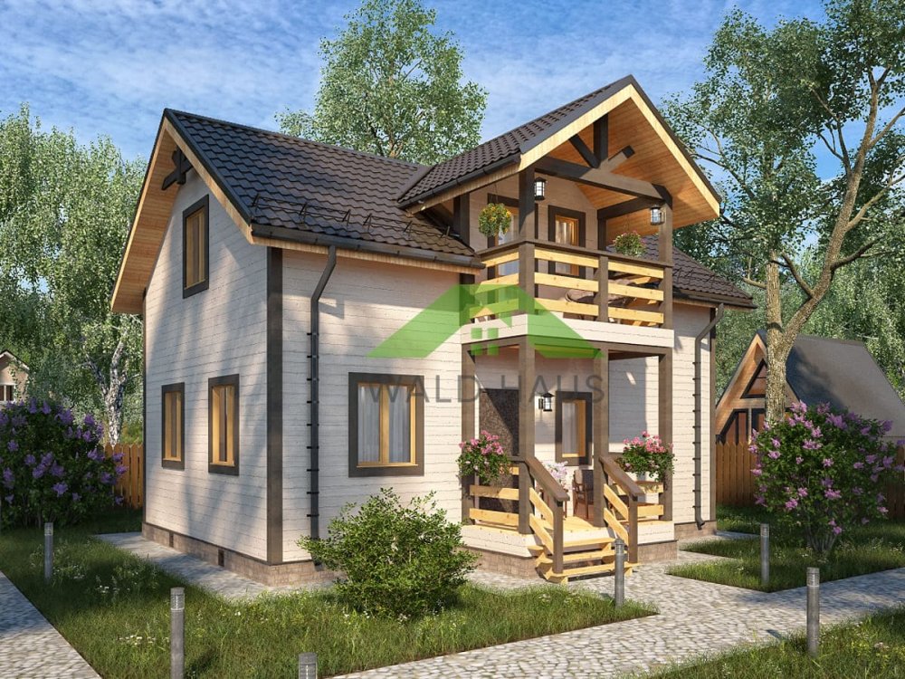 Дачный дом Ильвес - проект каркасного дачного дома 6,0х9,0