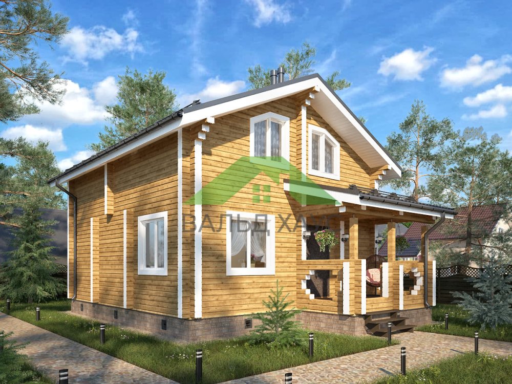 Дом из профбруса Байконур - Проект дома 7,0х10,0м