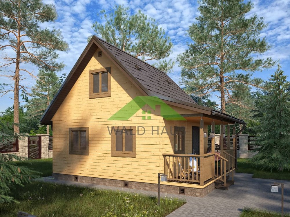 Дом из профбруса Оренбург - Проект дома 6х7,5м