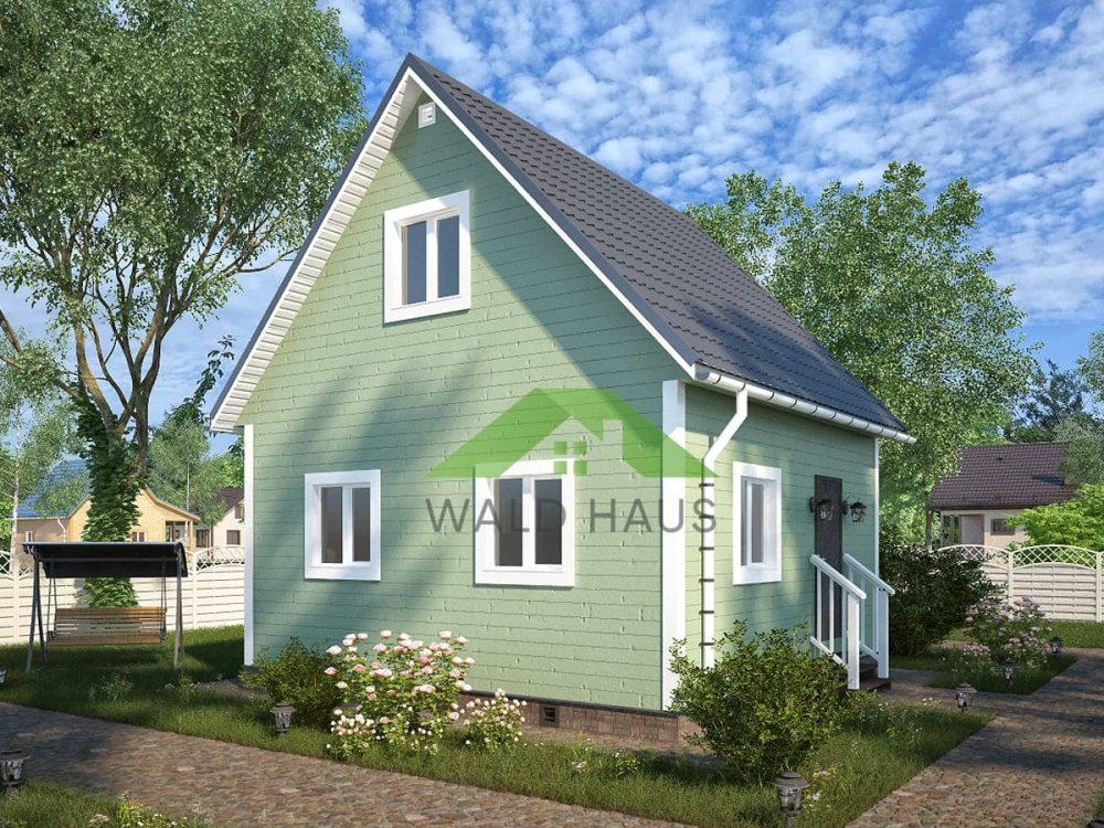 Дачный дом Воронеж - проект каркасного дачного дома 6х6