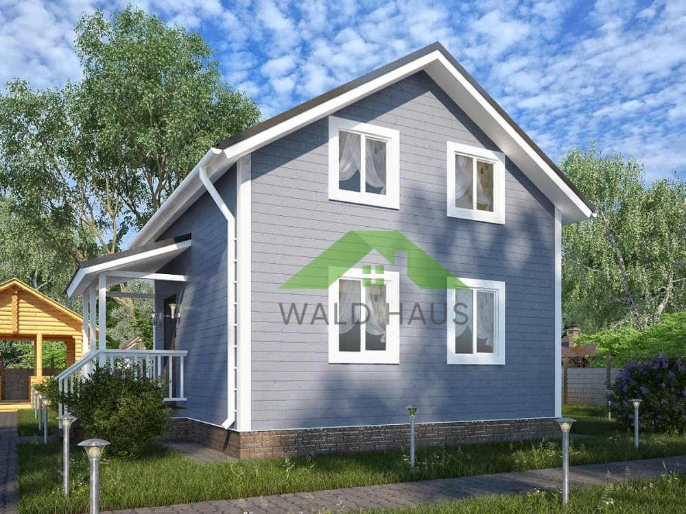 Каркасный дом Дубрава - Проект дома 6,0 х 6,0