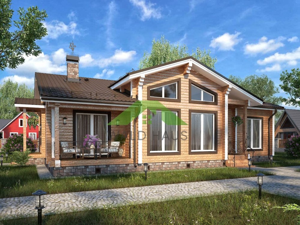 Дом из профбруса Енисей- Проект дома 10х15,2м