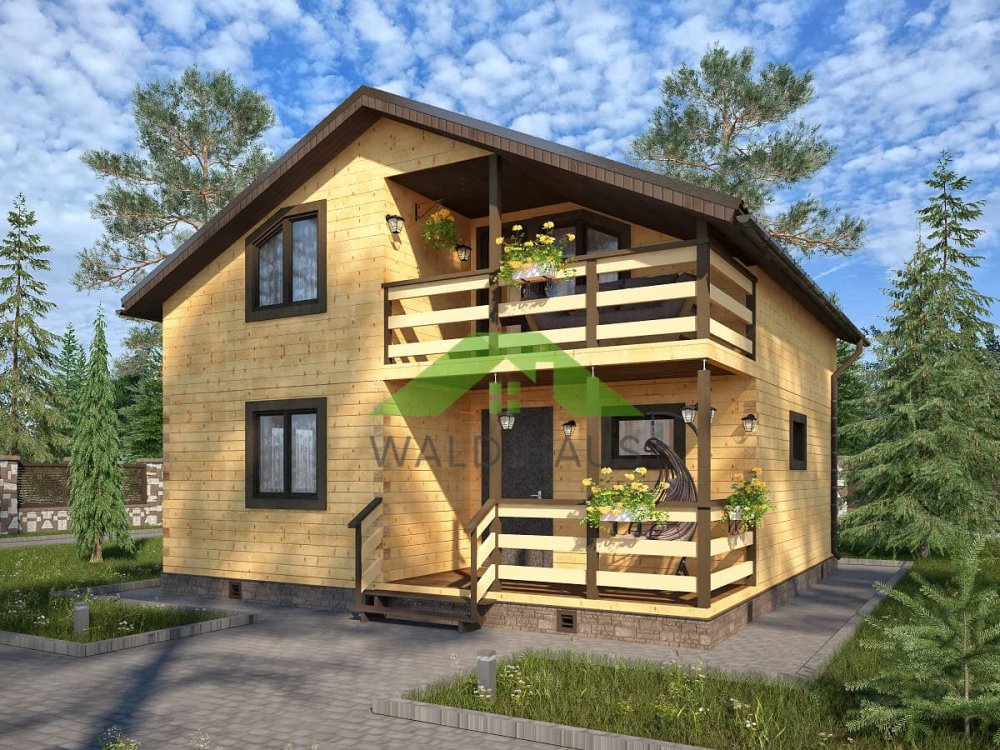 Дом из профбруса Баер - Проект дома 8х8м