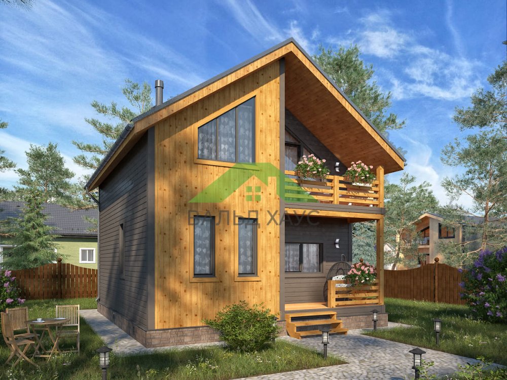 Каркасный дом Тарвас - Проект дома 7,0 х 8,0